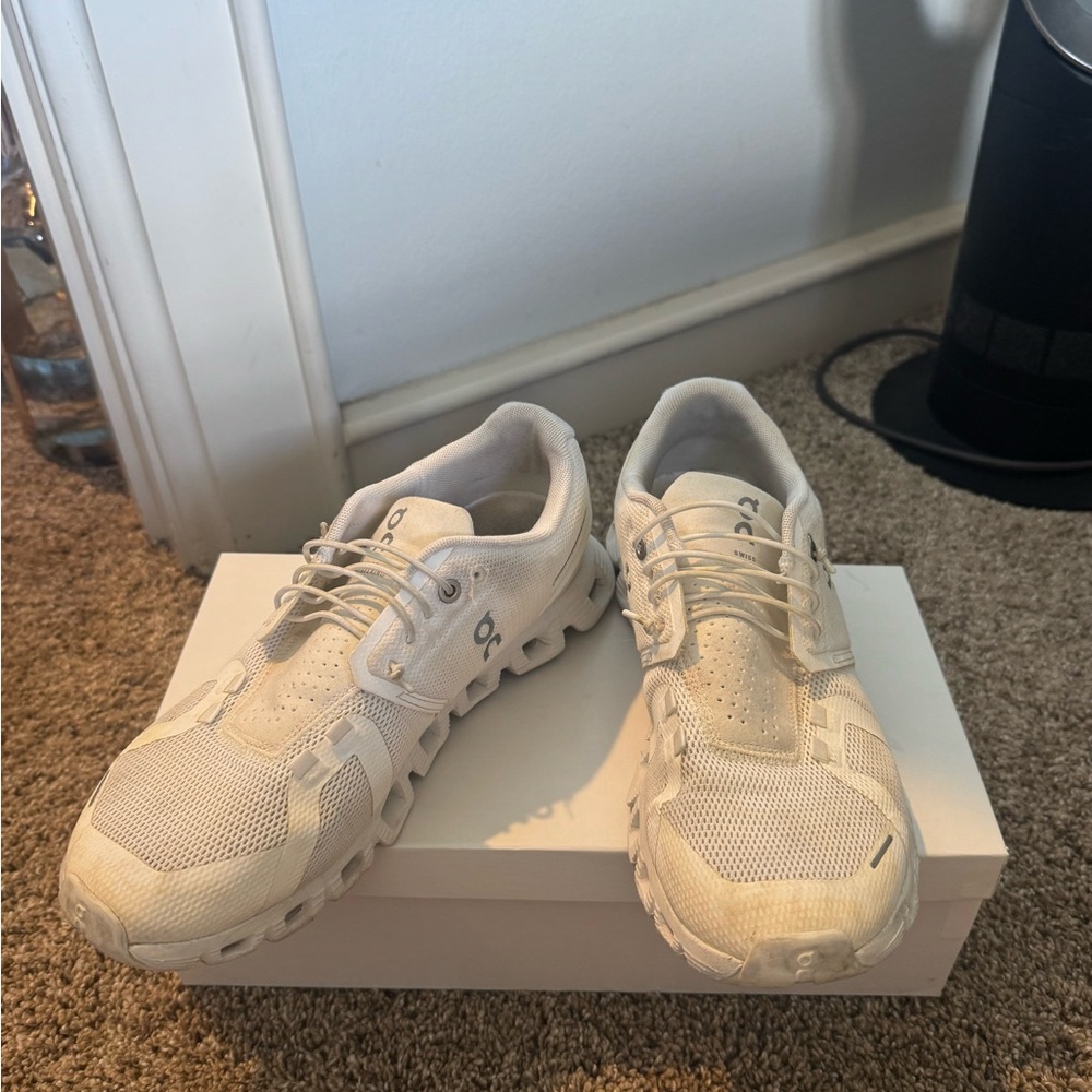 On Running White Athletic Shoes